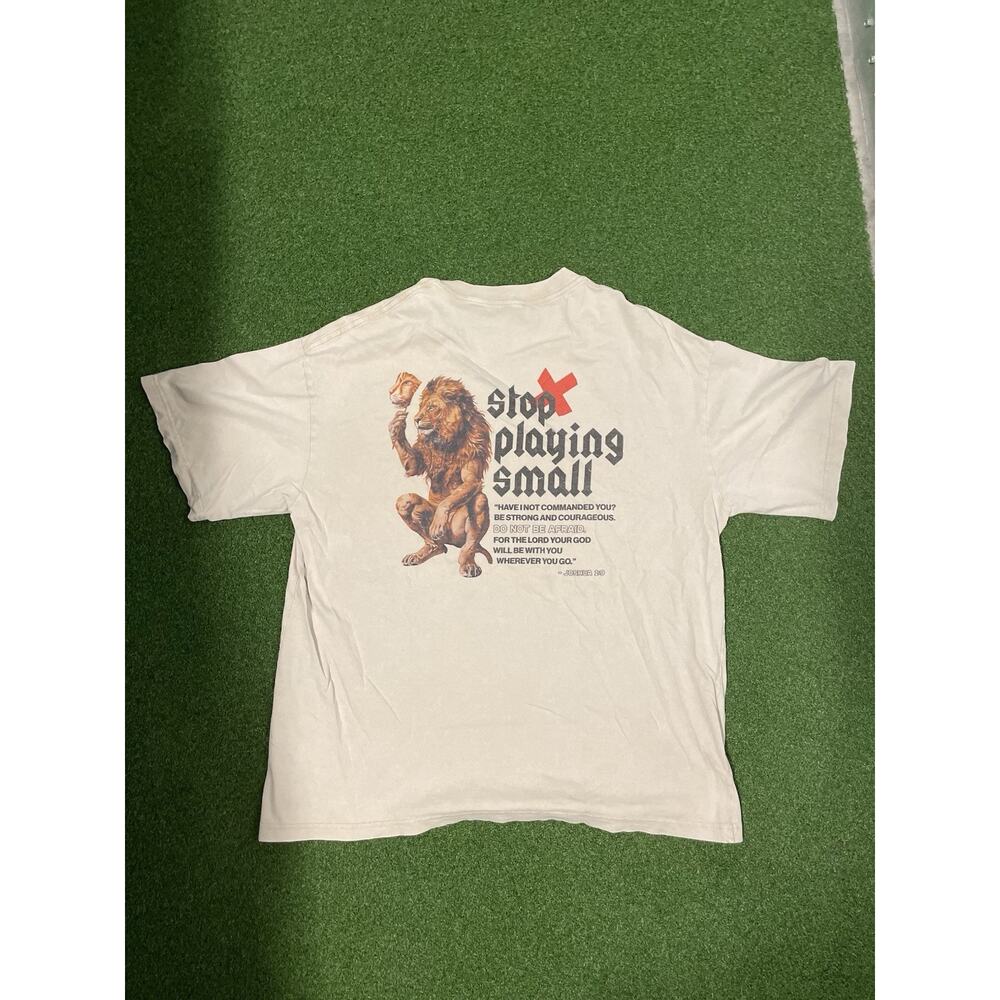 Stop Playing X-Large Chirstian Washed Tshirt